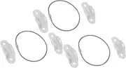 ULDIGI 3 Sets Furniture Fall Preventer Drawer Proofing Pad Shelf Handle Childproof Door Knob Cover Safety Straps for Furniture Cabinet Locks Pantry Point Kit Silver Alloy