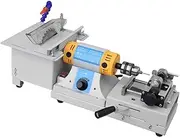 Bench Buffer Jewelry Rock Saw, 750W Multifunctional Grinder Polishing Buffer Machine, 800-10000R Speed Adjustable Bench Lathe Polisher for Rock, Lapidary, Jewelry Cutting Carving