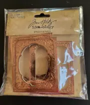IDEA-OLOGY Tim Holtz Curio Frames Metallic Bookboard Ornate Embossed Motif