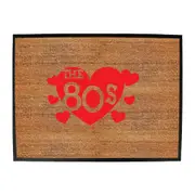 The 80S Red Heart - Funny Novelty Doormat Man Cave Floor mat