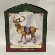2001 Hallmark Keepsake Ready Reindeer Christmas Ornament NEW IN BOX
