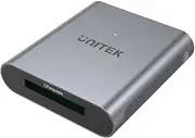 CFExpress 2.0 Type B Card Reader, 10 Gbps, USB 3.1 Gen 2, 2 x Cables USB-A and USB-C, Trim, PCIe, Sleep Mode, LED Display, Aluminium Design, SuperSpeed+