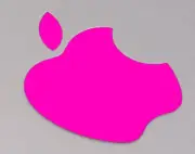 Neon Pink Color Changer Logo Overlay for the new Apple Retina 12" Macbook