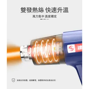 【達新牌】調溫無段式多功能熱風槍NEG-1A Heat Gun 居家修繕建築裝潢DC直流馬達熱電子式 工業熱風槍