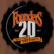 USA Plastic Lined Beer Crown Bottle Cap: Founders Brewing