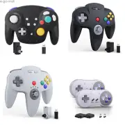 Wireless N64/SNES /GAMECUBE NGCController for Switch PC MAC/Console w/2 Receiver