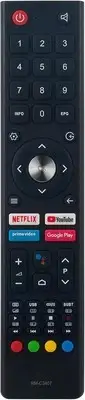 RM-C3407 Voice Search Remote Control fit for JVC 4K UHD LED Android Smart TV