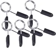 MUSISALY 5Pcs Barbell Spring Clip Collars for Weightlifting Durable Clamp for Dumbbell Barbell Prevent During Powerlifting Fit Accessory