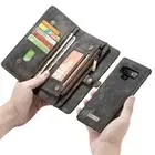 Retro Leather Magnetic Removeable Wallet Case For Samsung Note20 S24 S22 Ultra