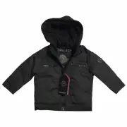 Urban Republic Baby Boy's Ballistic Jacket Sz 24 Months Black Sherpa Lined Hood