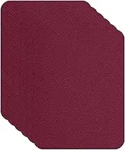 uxcell Down Jacket Repair Patches, 3.7 x 5 Inch Fit for Self Adhesive Fabric Repair Patch Pre-Cut Waterproof Fabric Patches for Jackets Clothing Tent Sleeping Bags (6 Pack, Burgundy)