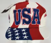NWT USA 1996 Olympics Flag The Game Coca-Cola Vintage 90's Snapback Cap Hat