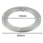 Height Offset Lazy Susan Turntable with Stainless Steel Bearings Silver