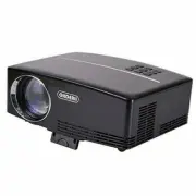 Ohderii Projector GP80 Led Lumens 1800ansi Luminous Mini Home 180 inch black