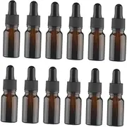 CLISPEED Essential Oil Bottle 12pcs 10ml Glass Perfume Bottles Essential Oil Dispenser Dropper for Travel