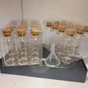 Mini Glass. Bottles Cork Tops 2 1/4"
