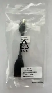 PNY 91008582V Mini Displayport to Displayport Adapter Cable 5 inches