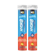 MuscleBlaze Fuel One Sports Hydr8 Lemon,20 Effervescent Tablets 20 Caps Pack 2