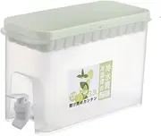 Drink Dispenser Plastic Beverage Dispenser Drink Dispenser W/Spigots & Ice Tray Outdoor Portable Water Container for Iced Tea Juice Beer Liquid Fridge Cold Kettle