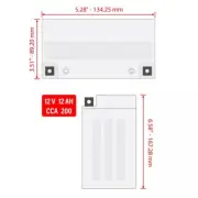AGM Battery for Kawasaki Mule 610 KAF400A 4X4 2005-2016