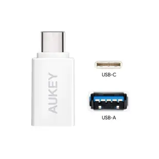 《24小時台灣出貨》AUKEY USB C 轉接頭 TypeC轉USB 3.0 Mac Pro Air iPad