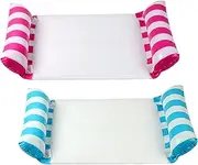 Pack of 2 Inflatable Swimming Beds, Inflatable Mattress for Pool, Water Hammock, Air Mattress Pool, Pool Float, Water Hammock, Water Toy for Adults and Children