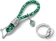 [MORSUNBELA] Keychain with Glitter Car Key Ring Keychains Charm Key Chain Crystal Keyring for Women Girl