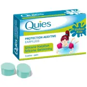 NEW Quies Child Size Moldable Silicone Ear Plugs For Swimmers (3 Pairs)