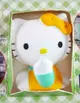 【震撼精品百貨】Hello Kitty 凱蒂貓~KITTY軟矽膠貼紙-坐黃