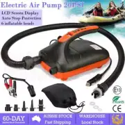 20PSI 12V Electric Air Pump Dual Stage for Inflatable Boat SUP High Pressure AU