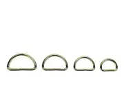 24 Nonwelded Gold Plated D Rings 1 1/2" Belt Buckles Purse Key Chains Suspender
