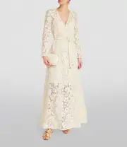ZIMMERMANN Matchmaker Lace Sheath Dress in Cream • Size 1 / AU 10 / US 6 • BNWT