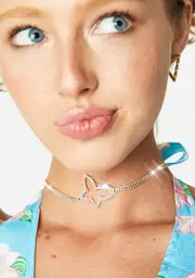 Fly Away Butterfly Choker