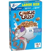 Cookie Crisp Breakfast Cereal Chocolate Chip Cookie Taste Made With Whole Grain