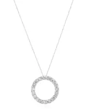 Diana M. Fine Jewelry 14K 1.50 ct. tw. Lab-Grown Diamond Pendant Necklace