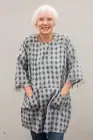 Pretty *NILA RUBIA* Aliza Tunic Hand Block Printed in Organic Brushed Cotton S/M