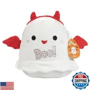 Squishmallows 10” Melfy The Ghost Plush – Jazwares Ultra-Soft Cute Stuffed An