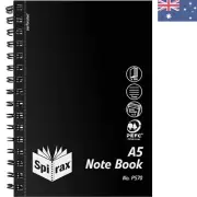 Sustainable A5 Notebook with 200 Pages - Dotted Ruling and Classic Black Cover
