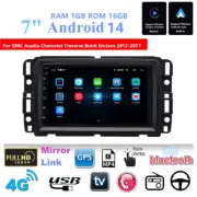 7'' w/ Carplay 1+16GB Navi For GMC Acadia Chevrolet Traverse Buick Enclave 13-17