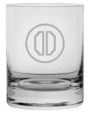 31st Infantry Division Military Etched 11oz Crystal Rocks Whisky Glass