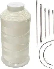 Bonded Nylon Sewing Thread 1500 Yard Size #69 T70 Color White for Outdoor