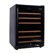 Smart 154L Dual Zone Under Counter Wine Fridge in Black (SMAWC54DN)