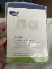 EMSI Electrical Stimulation Electrodes 1.7"X 1.7" Flex-TENS- New 6 Sets Of Two P