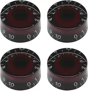 [YINETTECH] 4PCS Electric Guitar Volume Knob Guitar Volume Dial Coarse Spline Knobs Acrylic Volume Knob Compatible with Epiphone Les Paul SG Guitar Accessories