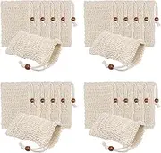 Binxind 144 Pack Soap Exfoliating Bags,Soap Saver Made Sisal Mesh Soap Bag Bar Soap Bag with Drawstring for Bath & Shower Use