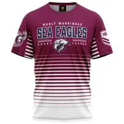 NRL Kids Game Time Tee Shirt - Manly Sea Eagles - Baby Child T-Shirt