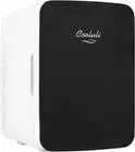 Versatile 10L Glass-Front Mini Fridge - Travel Friendly for Drinks & Medications