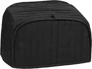 [Ritz] Premium Universal Two Slice Toaster Cover, 11.25" x 5.75" x 7", Polyester and Cotton Quilted, Fingerprint Protector, Super Soft Appliance Cover and Dust Cover, Black