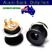 2pcs DC022 5.5x2.1mm Female DC Socket Jack Power Plug Panel Mount DC-022 14mm