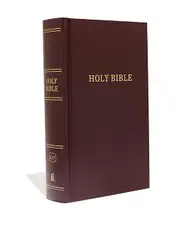 Kjv Pew Bible Large Print Hardcover Burgundy Red Letter Comfort Print by Thomas Nelson Paperback Book